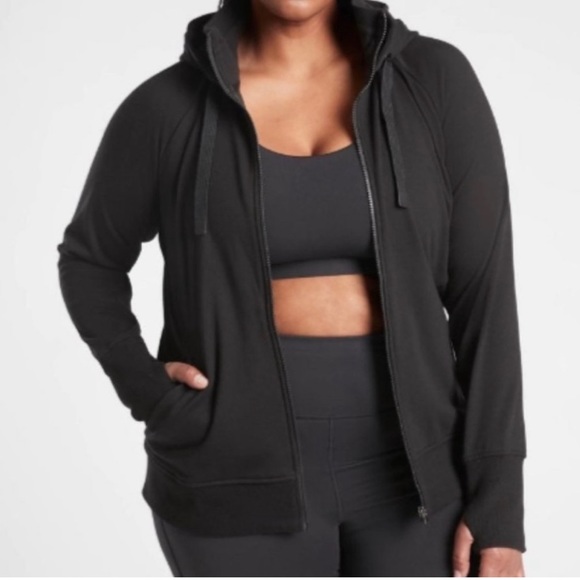 Athleta Tops - ATHLETA Triumph Hoodie in Black, Size: Small  Women’s